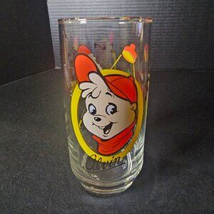 Alvin The Chipmunk Glass 1985 Bagdasarian Productions Vintage